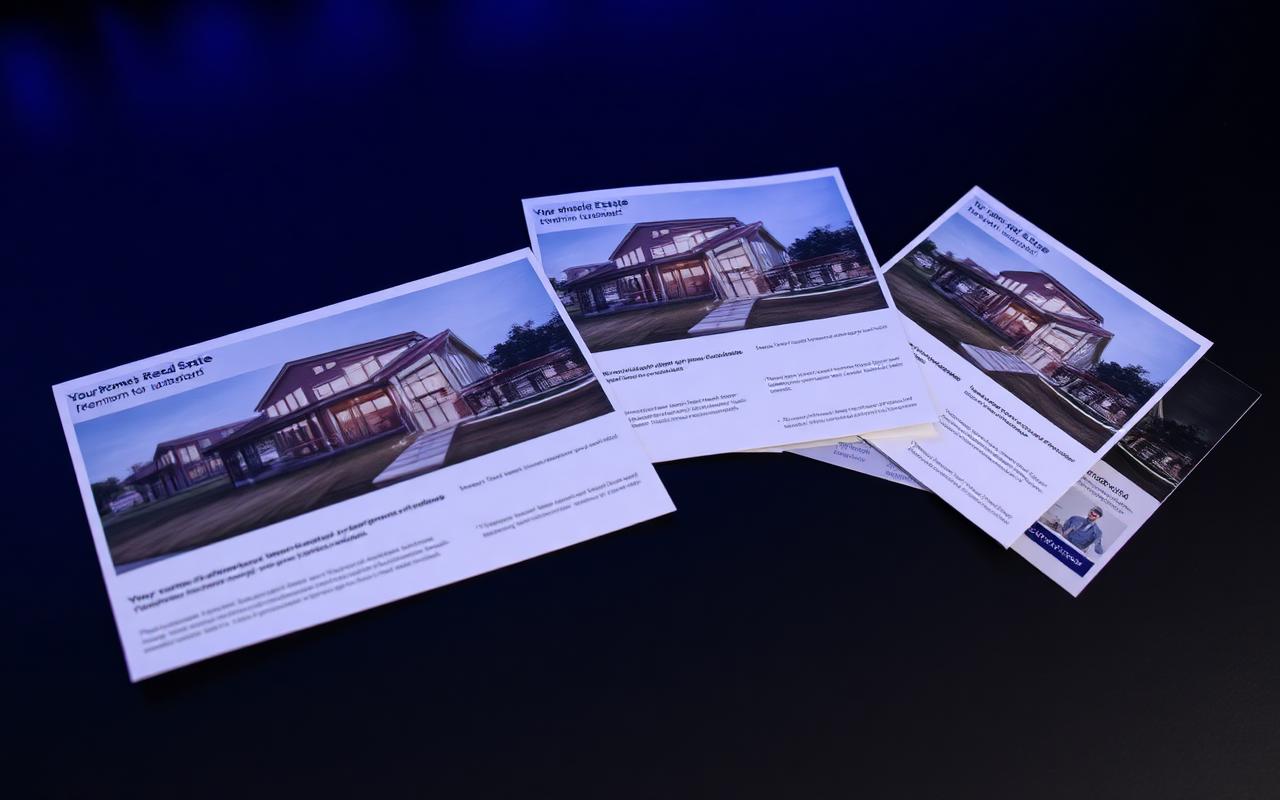 Branded just listed real estate direct mail postcards