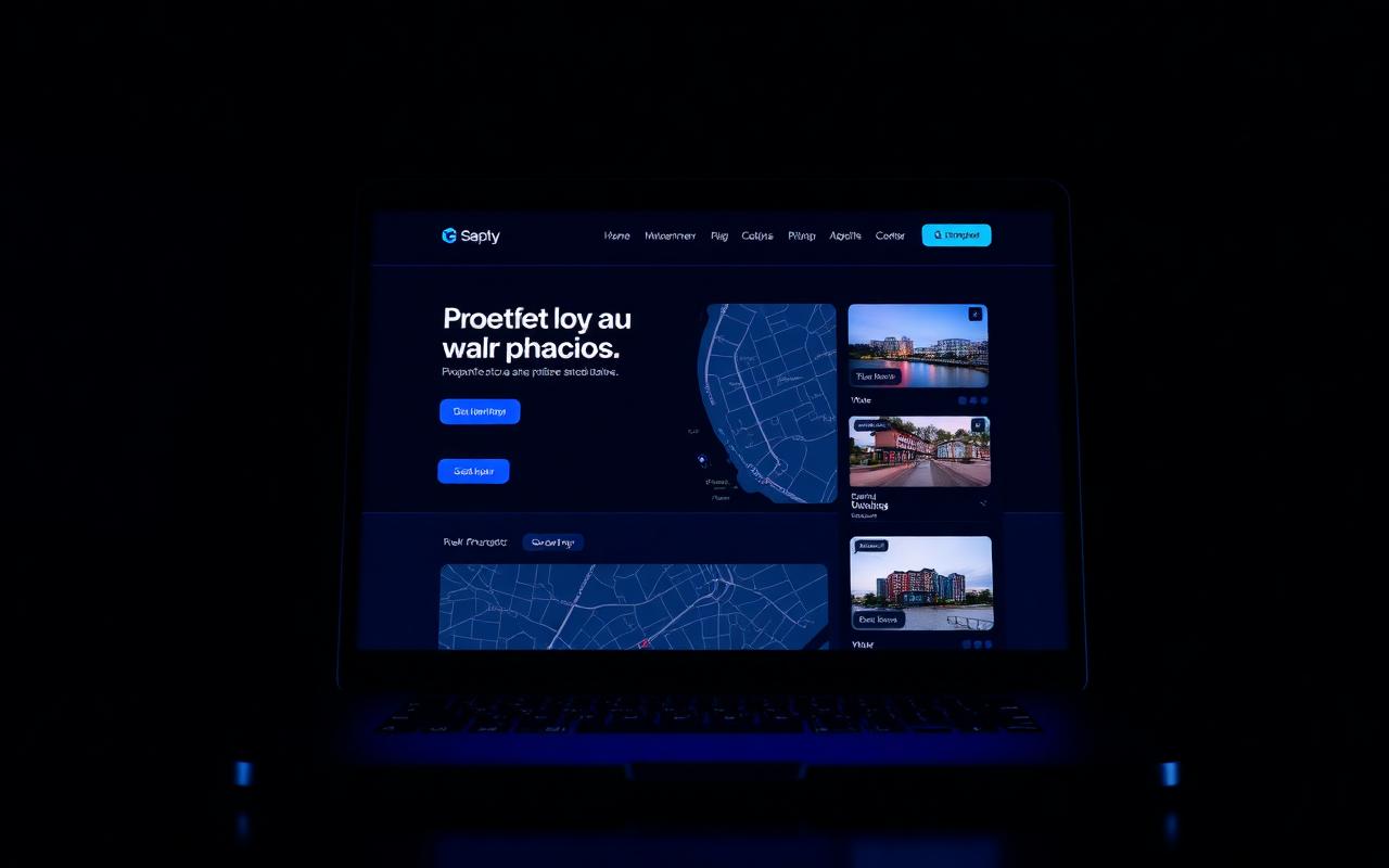 Branded real estate IDX website with map search and listing cards